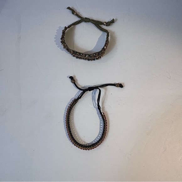 Vintage Sliding Knot Bracelets Set of 2 Adjustable Sizing - Picture 6 of 9